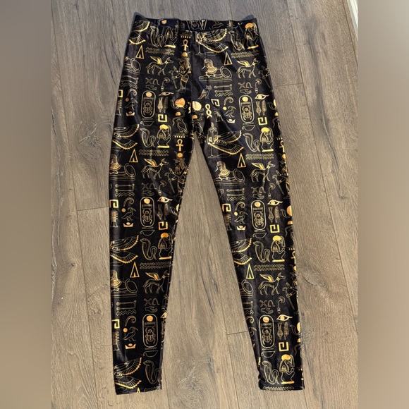 Blackmilk Hieroglyphics Velvet Leggings | Size Large | NEVER WORN! - Picture 2 of 2